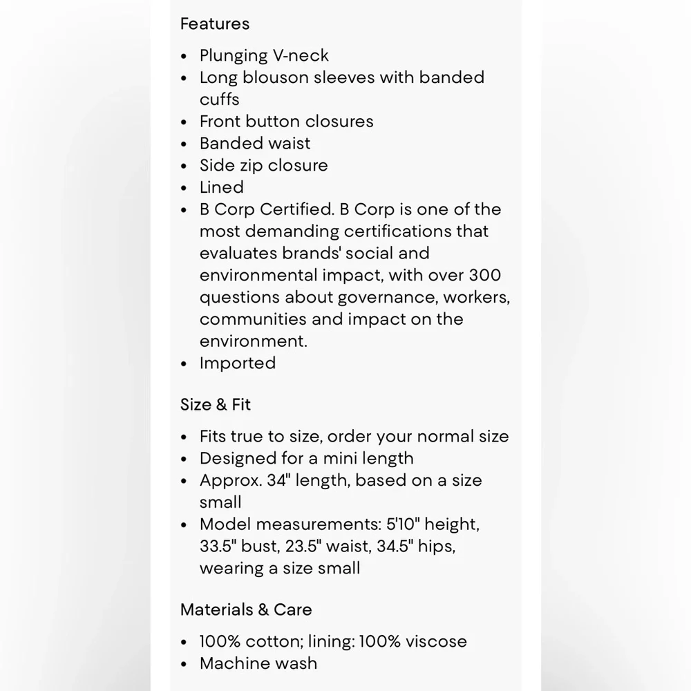 Farm Rio Button Front Mini Dress - Picture 9 of 9